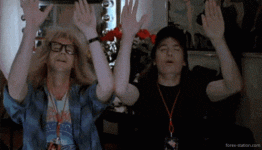 worthy bow down thank you waynes world.gif