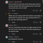 Tamara saying hey so it actually only has to make sense to me for me to do it and I don't feel like explaining it to anyone else Tamara saying hey so it actually only has to make sense to me for me to do it and I don't feel like explaining it to anyone else