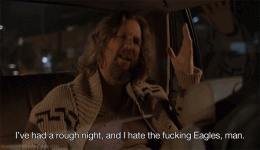 big lebowski hate the eagles.gif