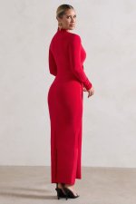 RED plunge neck long2.jpg