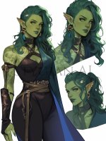 Green Theme Elf like creature Ai character.jpg